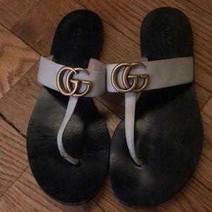 Gucci Double G White Sandals